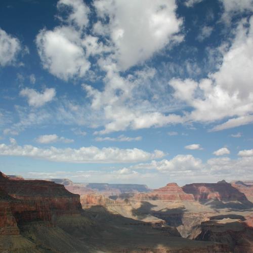 View towards the West from the S Kaibab Trail in Grand Canyon N.P.